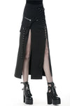 Punk sexy slit irregular long skirt KW161 - Gothlolibeauty