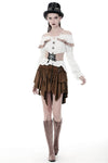 Steampunk irregular short skirt KW163 - Gothlolibeauty