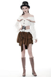 Steampunk irregular short skirt KW163 - Gothlolibeauty