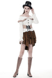 Steampunk irregular short skirt KW163 - Gothlolibeauty