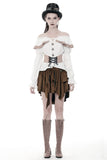 Steampunk irregular short skirt KW163 - Gothlolibeauty