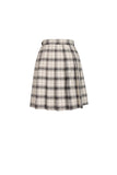 Punk checked asymmetrical pleated short skirt KW173 - Gothlolibeauty