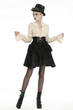 Steampunk layered short skirt KW186