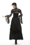 Gothic gorgeous frilly maxi skirt KW192