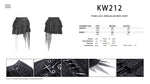 Punk lace irregular mini skirt KW212