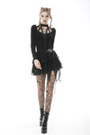 Punk lace irregular mini skirt KW212