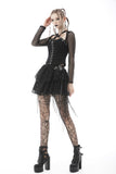 Punk lace irregular mini skirt KW212