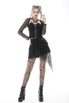 Punk lace irregular mini skirt KW212