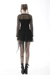 Punk lace irregular mini skirt KW212