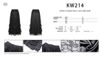 Gothic elegant frilly lace long skirt KW214