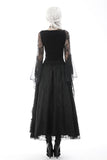 Gothic elegant frilly lace long skirt KW214