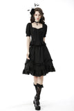 Black lolita frilly petticoat skirt KW224