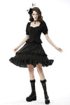 Black lolita frilly petticoat skirt KW224