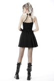 Punk rock asymmetrical pleated skirt KW228