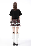 Gothic lolita plaid rabbit mini filly skirt KW237