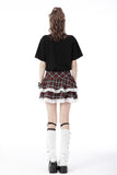 Gothic lolita plaid rabbit mini filly skirt KW237
