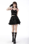 Black dolly frilly mini petticoat  KW240BK