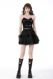 Black dolly frilly mini petticoat  KW240BK