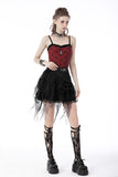 Rebel girl spider web mini skirt  KW251
