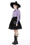 Gothic lolita witch skull velvet skirt KW260