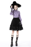 Gothic lolita witch skull velvet skirt KW260