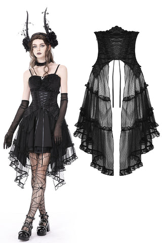 Gothic luxe court mesh tunic skirt KW262