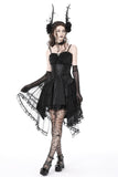 Gothic luxe court mesh tunic skirt KW262