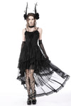 Gothic chiffon high low petticoat KW263