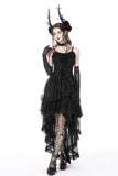 Gothic chiffon high low petticoat KW263