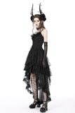 Gothic chiffon high low petticoat KW263