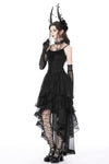 Gothic chiffon high low petticoat KW263