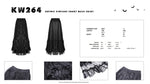 Gothic vintage court maxi skirt KW264