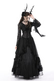 Gothic vintage court maxi skirt KW264