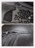 Gothic punk leather pants with lace and elegant curve segmentation PW076 - Gothlolibeauty
