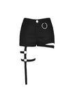 Punk bandage thigh irregular shorts PW103 - Gothlolibeauty
