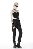 Punk irregular hollow thigh casual trousers  PW108 - Gothlolibeauty