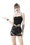 Punk hollow out sexy thigh short pants PW115