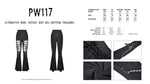 Alternative rebel cutout sexy bell-bottom trousers PW117