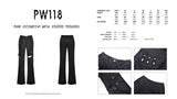 Punk locomotive metal studded trousers PW118