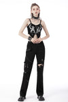 Punk locomotive metal studded trousers PW118