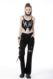 Punk locomotive metal studded trousers PW118