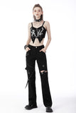 Punk locomotive metal studded trousers PW118