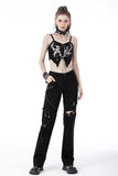 Punk locomotive metal studded trousers PW118