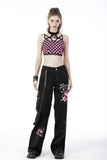 Rebel fashion danger bear metal studded baggy trousers PW119