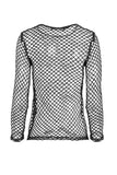 Punk sexy big grid T-shirt TW106 - Gothlolibeauty