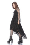 Gothic characteristic neck T-shirt with spider bat sleeves TW152 - Gothlolibeauty