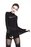 Gothic sexy lace hollow T-shirt TW174 - Gothlolibeauty