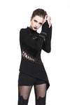 Gothic sexy lace hollow T-shirt TW174 - Gothlolibeauty