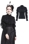 Punk lacey knitted T-shirt TW176 - Gothlolibeauty