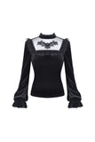 Black gothic lolita cute T-shirt  TW218 - Gothlolibeauty